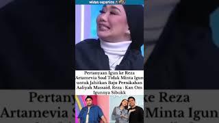 jawaban reza soal kok bukan igun yg jahit baju nikah althor #ivangunawan #rezaartamevia #fyp #shorts