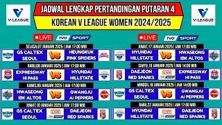 Jadwal Liga Voli Korea 2024~Jadwal Lengkap Korean V League 2024/2025 Putaran 4~Live Tvri