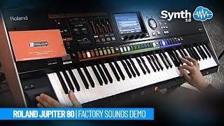 ROLAND JUPITER 80 | FACTORY SOUNDS DEMO | JP80