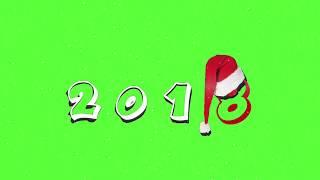 Green Screen Merry Christmas & Happy New Year 2018 footage - HD 2017 FREE