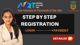 TCS NQT 2021 Registration Process | Step-by-Step Registration Process| Login To Payment Information
