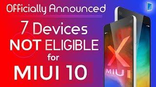List of Xiaomi devices will not get MIUI 10 update  Xiaomi announced why ? | MIUI 10 update news