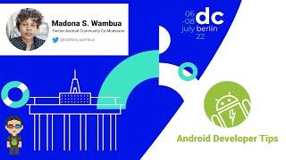 Madona S. Wambua: GDE Android & Twitter Android Community Co-Moderator — droidcon Berlin 2022