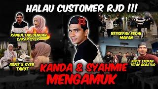 KANDA SYAHMIE MENG4MUK DI KEDAI !! SYER SOFIE MALU ... !! KANDA HALAU CUSTOMER !!