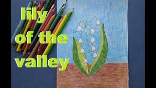 Как нарисовать ландыш карандашами | How to draw a lily of the valley with pencils