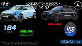 HYUNDAI IONIQ 5 N 650PS VS MERCEDES AMG GLE 63 S 612PS ACCELERATION 0-250KM/H