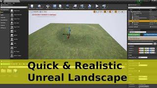 How to Easily make a Realistic Landscape in Unreal - Unreal Engine 4 Beginner Tutorial