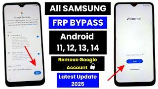 All Samsung Galaxy Frp Bypass Latest Update 2025 | Remove Google Account (100% Working Solution)