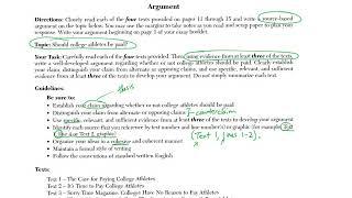 Argument Essay - 01 - The Directions