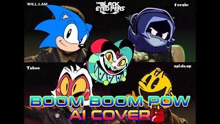 Sonic the Hedgehog, Uzi Doorman, Moxxie, & Pac-Man ft. Fizzarolli - Boom Boom Pow [AI Cover]