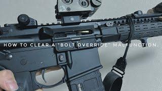 【ジャム】How to clear a “Bolt Override” Malfunction easily and safely. ft RareArms AR15【マルファンクションクリア】