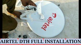 How to Airtel DTH full installation on dish