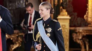 Funny clips of princess leonor on Spain national day #princessleonor