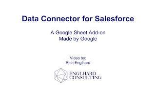 Google Sheets Data Connector For Salesforce