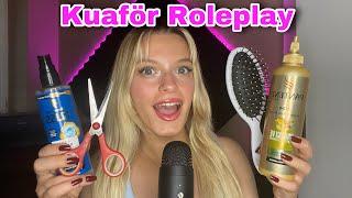 ASMR-KUAFÖR ROLEPLAY !! (Saçlarını kesip bakım yapıyorum)