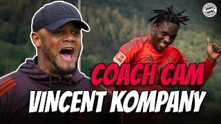 This is how Vincent Kompany works on the sideline - coaching during his first game!