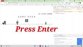 How To Hack Dinosaur Game | Vipcoding