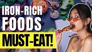 Top 10 Foods Rich in Iron | 10 MUST-EAT Iron Rich Foods for a HEALTHY Diet (2024) | High Iron Foods