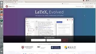 Introduction how to open sharelatex part 1