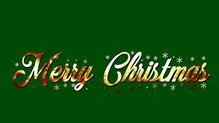 Christmas text pack green screen | Merry christmas text animation