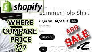 Compare Price Does Not Appear - SHOPIFY Tutorial