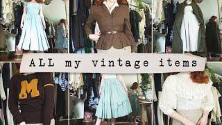 Trying on ALL of My Vintage Clothes