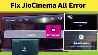 Fix JioCinema All Error in Android Tv / Google Tv