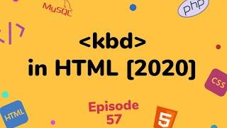 HTML 5 kbd Tag code | keyboard tag | HTML Tutorial For Beginners [ 2020 ] [ in Hindi ]