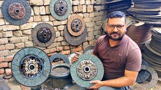 Expert Young Man Repair Old Clutch Plate | How to Repair Hino Truck Clutch Plate