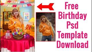 Free Birthday Psd Templates  Download | New Creative Birthday Psd Template Free Download  Photoshop