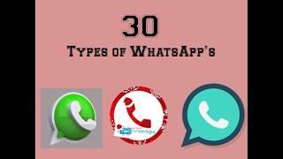 30 Different Types of WhatsApp's