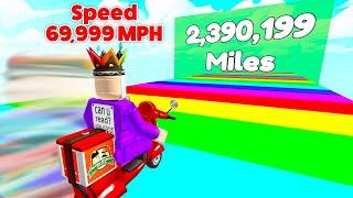 HIT TOP SPEED On Roblox Max Speed Race