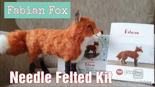 World Of Wool Needle Felting Kit | Fabian Fox | Needle Felted Fox | Needle Felting Wool Animals