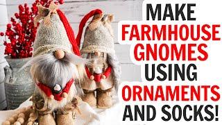 DIY Gnome / DIY Christmas Gnome / How to Make a Sock Gnome with Boots / No Sew Sock Gnomes DIY