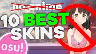 10 BEST Non-Anime osu! Skins (VERY CLEAN SKINS)