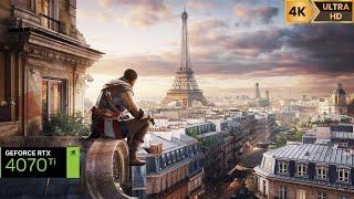 [4𝐊](2K25) PARKOURING IN ASSASSIN'S CREED™: UNITY | RTX 4070 Ti UNLEASHED | THE NEW YEAR PARIS!