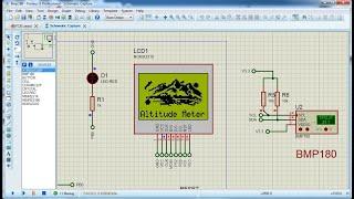 Altitude meter BMP180 with AVR