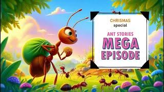 Mega Episode Story of small Ant | moral stories | bedtime kid story | funny story | English cartoon