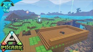 PixARK - Building a (Semi) Floating Base over the Cave for Science and Protection! E2