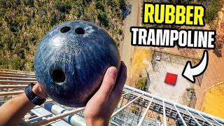 Bowling Ball VS World's Bounciest Trampoline