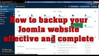 How to backup your Joomla website effective and complete