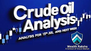 Crude Oil Prediction for 15th Jul Monday || Crude Oil  Analysis || MCX Crude Oil News #wealthRaksha