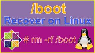 How to "Recover /boot" partition on RHEL/CentOS 7 Linux?