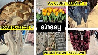 SINSAY SLICZNY DLUGI PLASZCZ  PIEKNE KOSZULE ️ SWETRY️SUKIENKI️PRZEPIEKNE TULIPANY ️