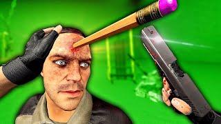 Shooting PENCILS Into Ragdolls - Hard Bullet VR Gameplay