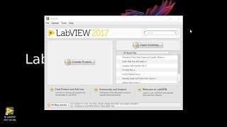 LabVIEW 2017 Getting Started Window