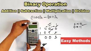 Binary subtraction division addition and multiplication || Number System Operation || Readersnepal