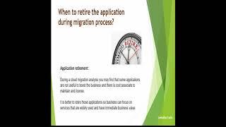 When to retire the applications ?  What is retirement of application in migration process