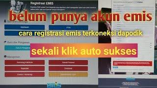 cara mudah registrasi akun emis bagi guru pai