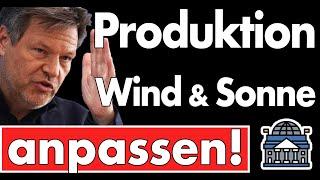 Irre Idee: Produktion an Wind & Sonne ausrichten! Habeck erledigt alle die noch hier produzieren!